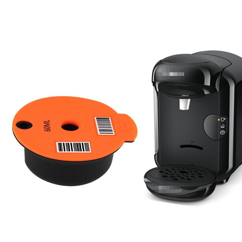 1pcs Universal 60ML/180ML Reusable Coffee Capsules Filter Pods Cups Kitchen Refillable Replacement For Bosch-s Tassimo Machine