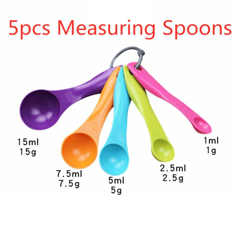 7 Pcs/Set Plastic Measuring Cups And Spoons Coffee Tea Sugar Cake Baking Liquid Measuring Cup Multifunctional Kitchen Tools