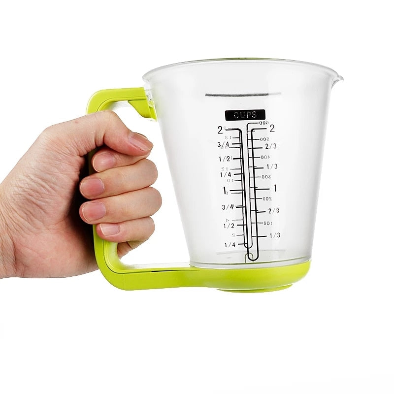 Large Capacity Measuring Cup Kitchen Food Scale Digital Beaker Electronic Tool Scale Digital Display Weight Sensor Measuring Cup